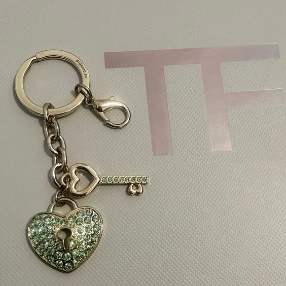 Argento SC Rhinestone Lock and Keychain - Picture 4 of 7